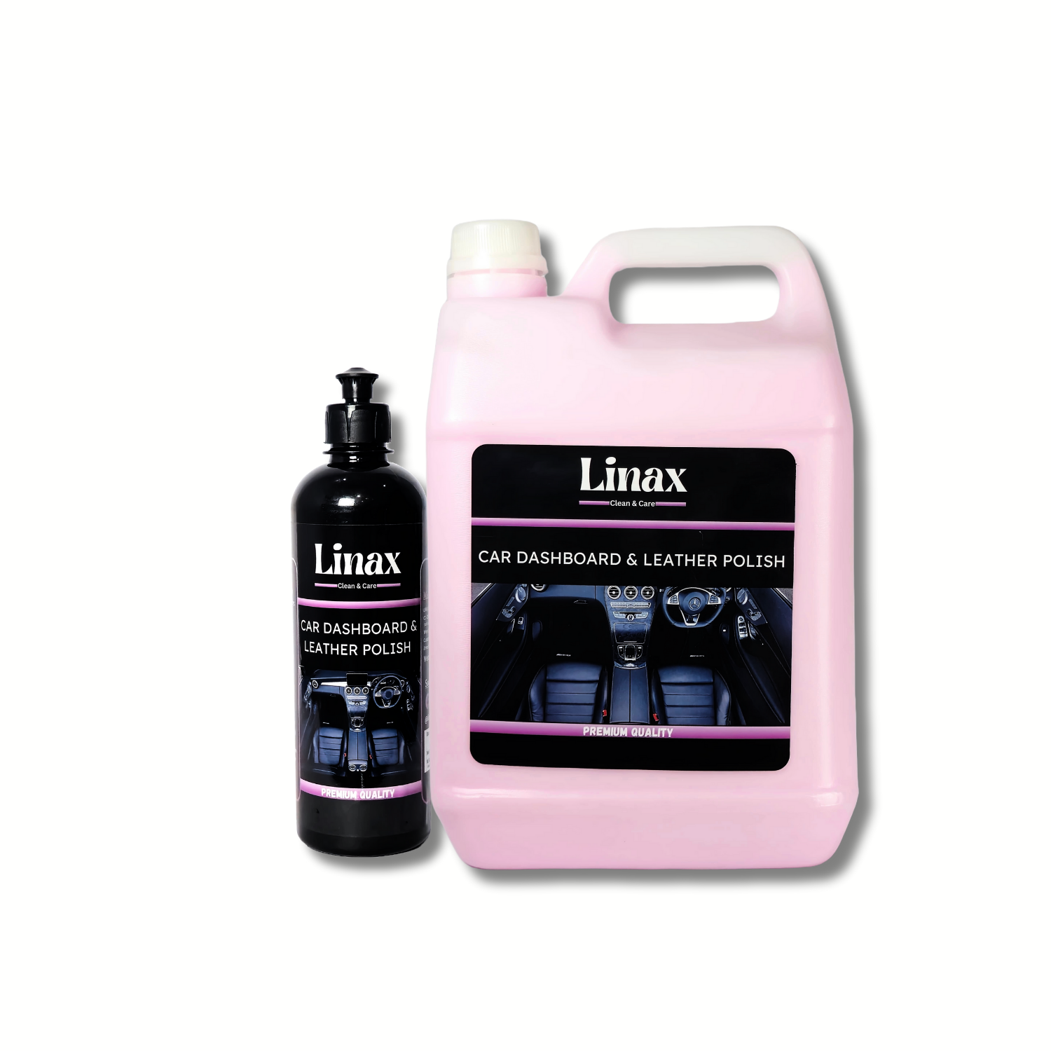 Linax Car Dashboard & Leather Polish | UV Protection & Shine Restorer | Non-Greasy Finish | Safe for Vinyl, Plastic & Leather